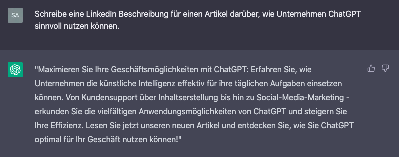 Diggitize: Beispiel für generativen Text für Social Media